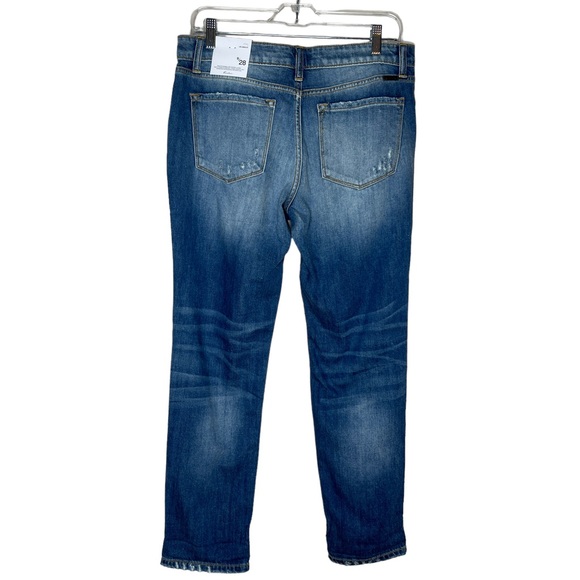 KanCan Distressed Medium Wash Boyfriend Relaxed Fit Denim Jeans Size 9/28 - Picture 7 of 16